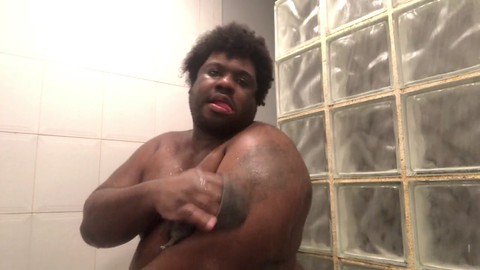 Black shower, shower fat, sex gay black HD Gay movie