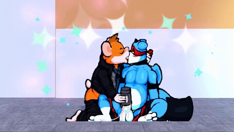 Der schwule, furrye Drache Dryagon072 gibt einen wilden Blowjob HD Gay movie