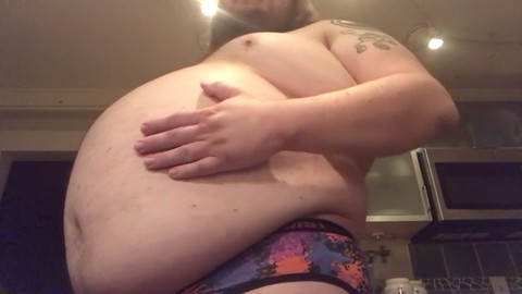 380 lb Gainer drinking gainer shake and talking about the efforts it takes to gain HD Gay movie